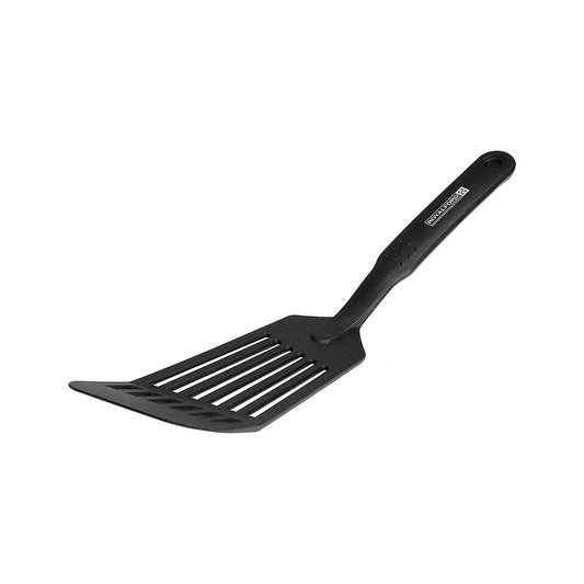 Royalford Nylon Long Slotted Spatula - Nonstick Spatula Turner, Thin Slotted Spatula, Wide Nylon Blade Lightweight but Sturdy Kitchen Fish Spatula, with Brushed Ergonomic Handle