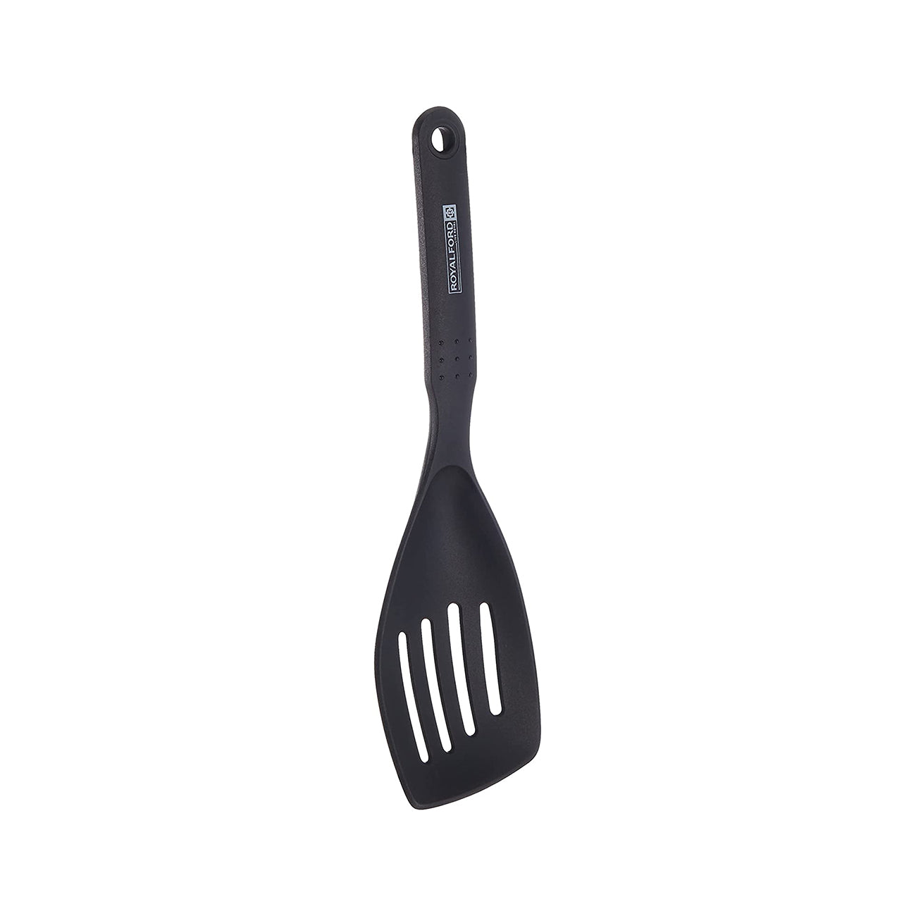 Royalford Nylon Tilted Slotted Spatula – Fish Slice/Serving Spatula – Kitchen Cooking Cutlery/Crockery – Flipper Spatula for Lifting Flipping Serving Fried Eggs Fish Pancakes Burgers