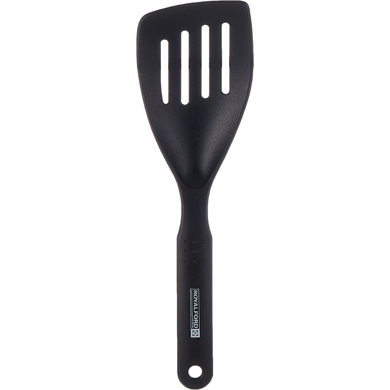 Royalford Nylon Tilted Slotted Spatula – Fish Slice/Serving Spatula – Kitchen Cooking Cutlery/Crockery – Flipper Spatula for Lifting Flipping Serving Fried Eggs Fish Pancakes Burgers