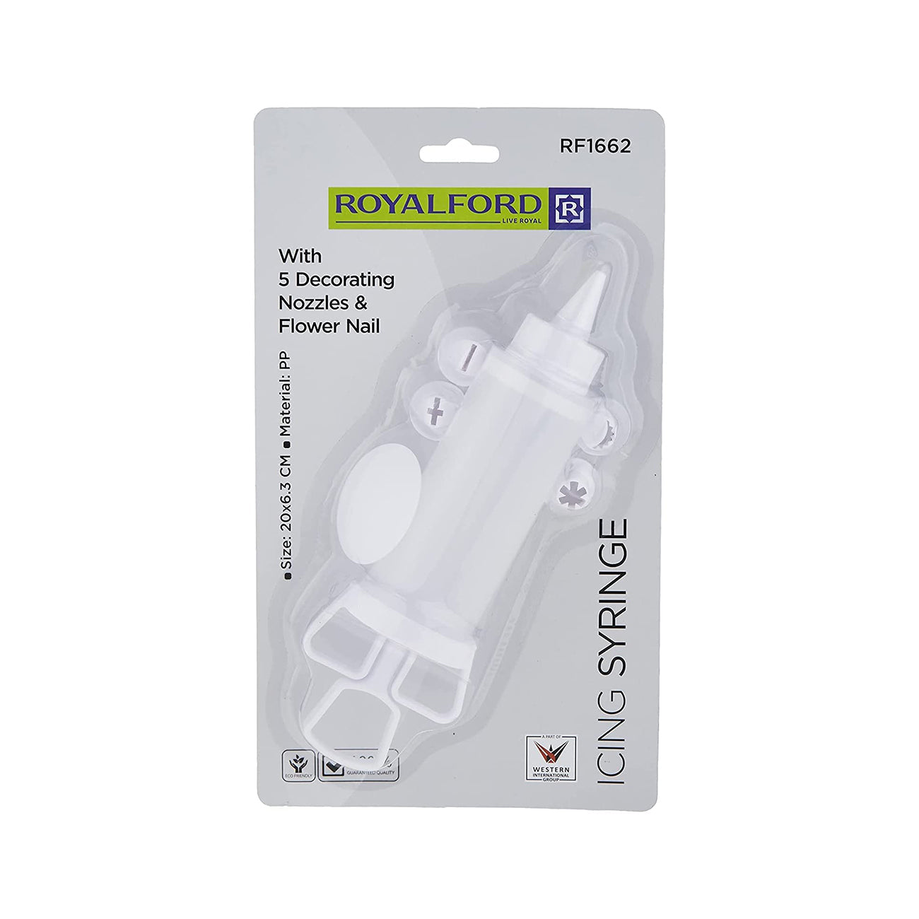 Royalford Icing Syring with Nozzles [RF1662-IS5]