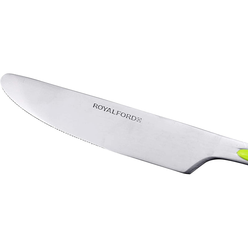 Royalford 2 Pieces Stainless Steel Dinner Knife - Green