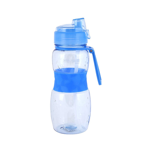 Royalford 600ml Water Bottle - Reusable Water Bottle Wide Mouth with Hanging Clip | Printed Bottle | Perfect while Travelling, Camping and Trekking