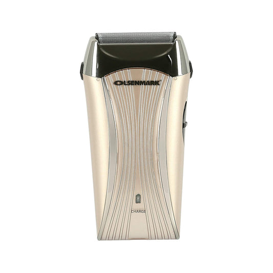 Olsenmark Men's Electric Foil Shaver - Mini Travel Rechargeable Precision Foil Shaver with Sideburn Trimmer for Beard & Stubble