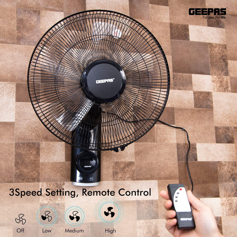 Geepas Wall Fan, 16 Inch