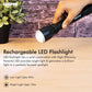 Geepas Rechargeable LED Flashlight | Hyper Bright 1W Hi-Power LED Torch Light | Built-In 400mAh Lead Acid Battery | Long Distance Range