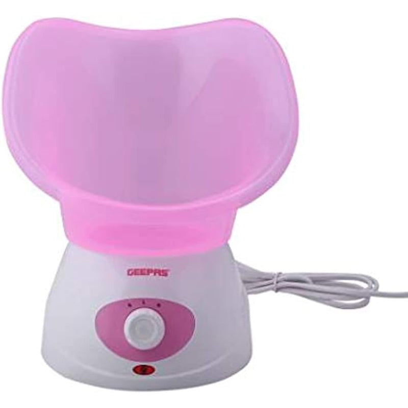 Geepas Facial Steamer, 40ml Capacity, 2 Speed, GFS8701 | Includes 1pc Face Mask, Nose Mask, Measuring Cup | Steamer for Face, Nose, Cold, Etc