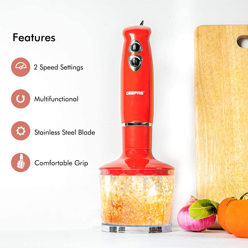 Geepas GHB6136 3-in-1 Hand Blender