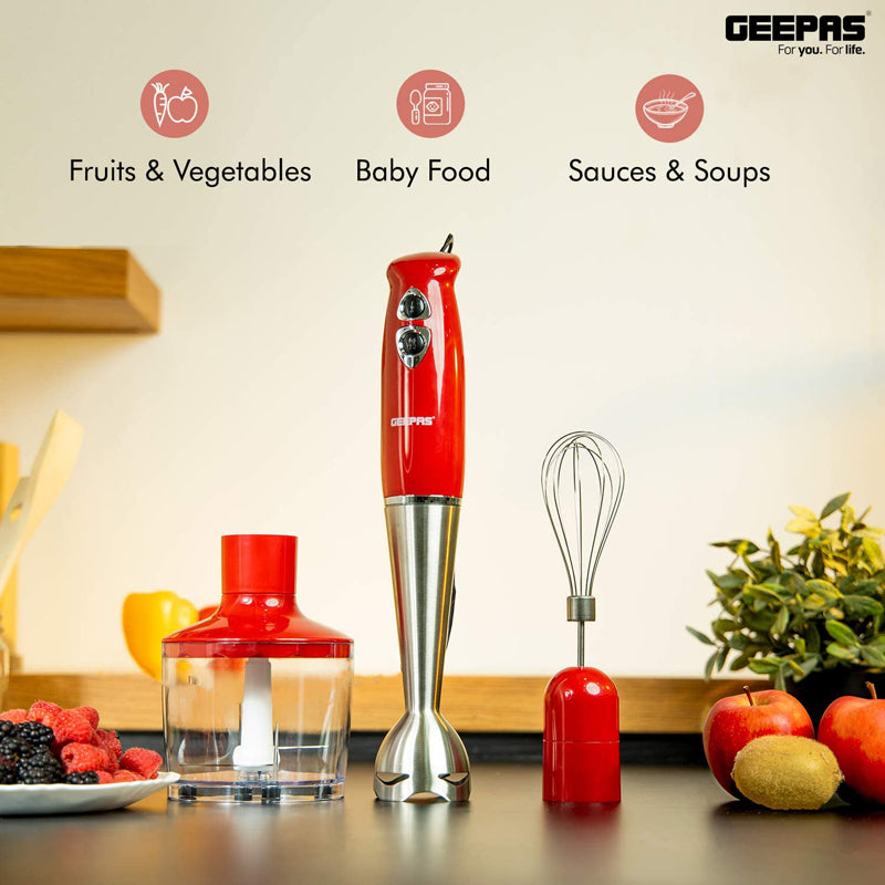 Geepas GHB6136 3-in-1 Hand Blender