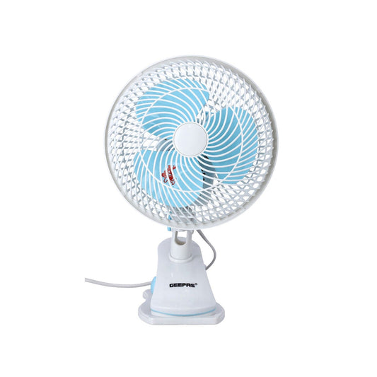 Rechargeable Mini Table Fan 6" | LED Night Light | 3 Leaf Blades