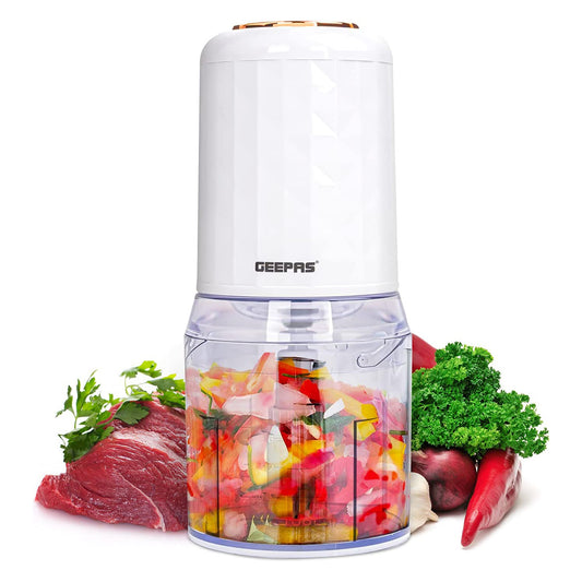 Geepas Powerful 400W motor allows you chopping, blending, pureeing, mixing and mincing a variety of ingredients quickly