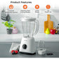 Geepas-Powerful 400W Powerful Motor Multi-functional 2 in 1 Blender with 2 Speed & Pulse Option|GSB44027