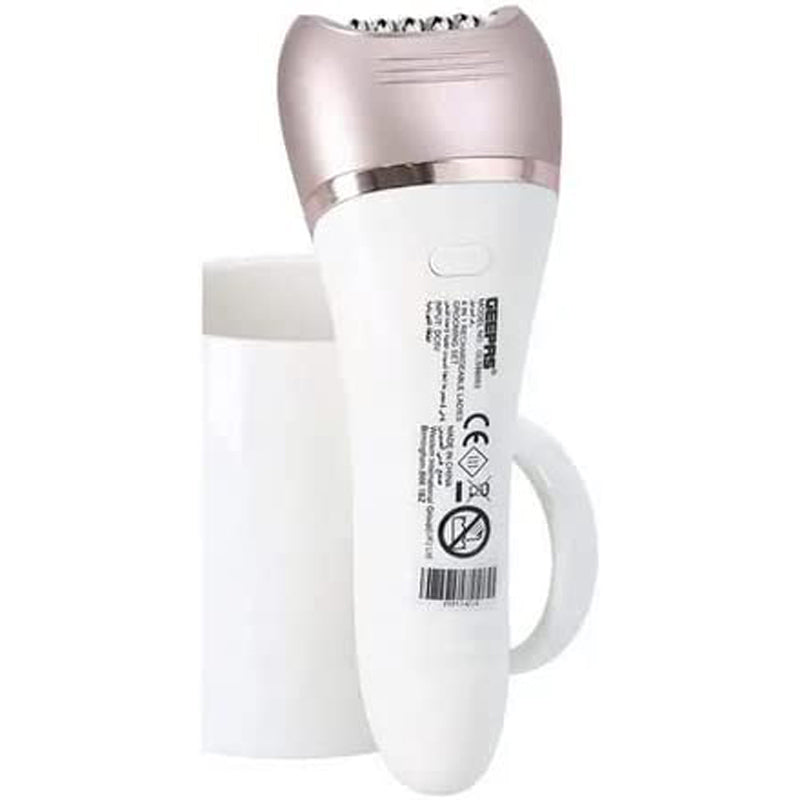 Geepas GLS86053 Lady Shaver Set - Electric Hair Remover | Detachable Shaving Head| On/Off Switch| LED Indicator Light