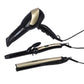 3 In 1 Hair Styling Set 2200W | Ceramic Coating Plates Straightener with 25mm Hair Curler - 2 Speed & 3 Heat Setting Curler - Geepas Personal Care Appliance Combo