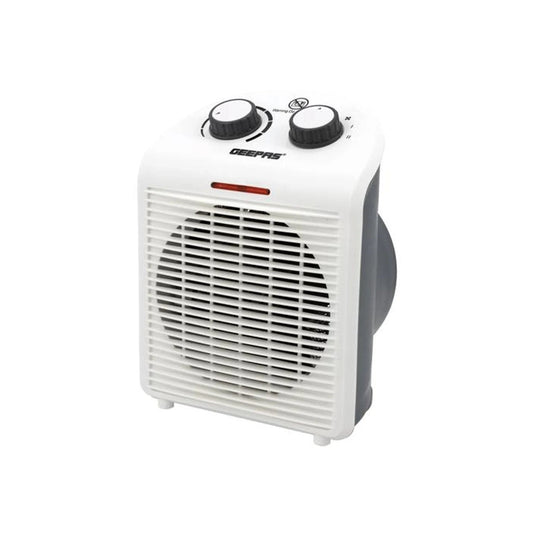 Geepas Fan Heater With 2 Heat Setting Adjustable Thermostat 2000 W GFH28520