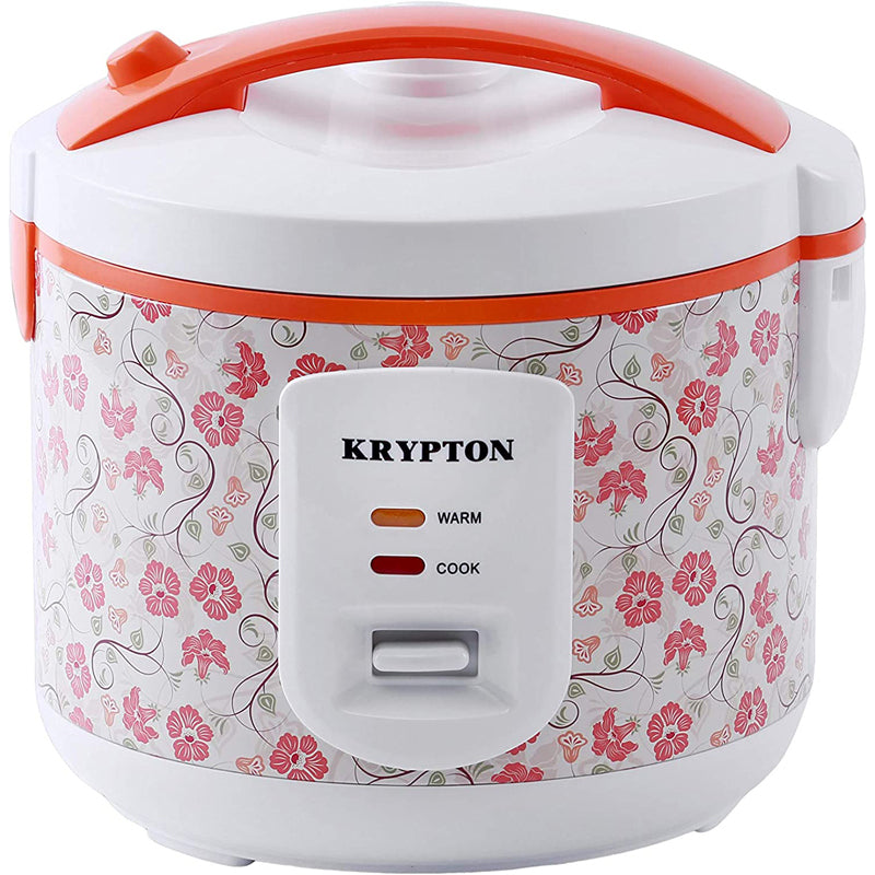 Krypton 1.5 L Rice Cooker with Steamer | Non-Stick Inner Pot, Automatic Cooking, Easy Cleaning, High-Temperature Protection - Make Rice & Steam Healthy Food & Vegetables - 2 Year Warranty