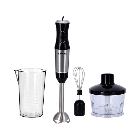 Krypton 400W Powerful Hand Blender | Immersion Hand Blender with 2 Speed |ABS and Stainless Steel | Ideal for Smoothies, Shakes, Baby Food, Soup, Grinding Ingredients, Vegetables & Fruits