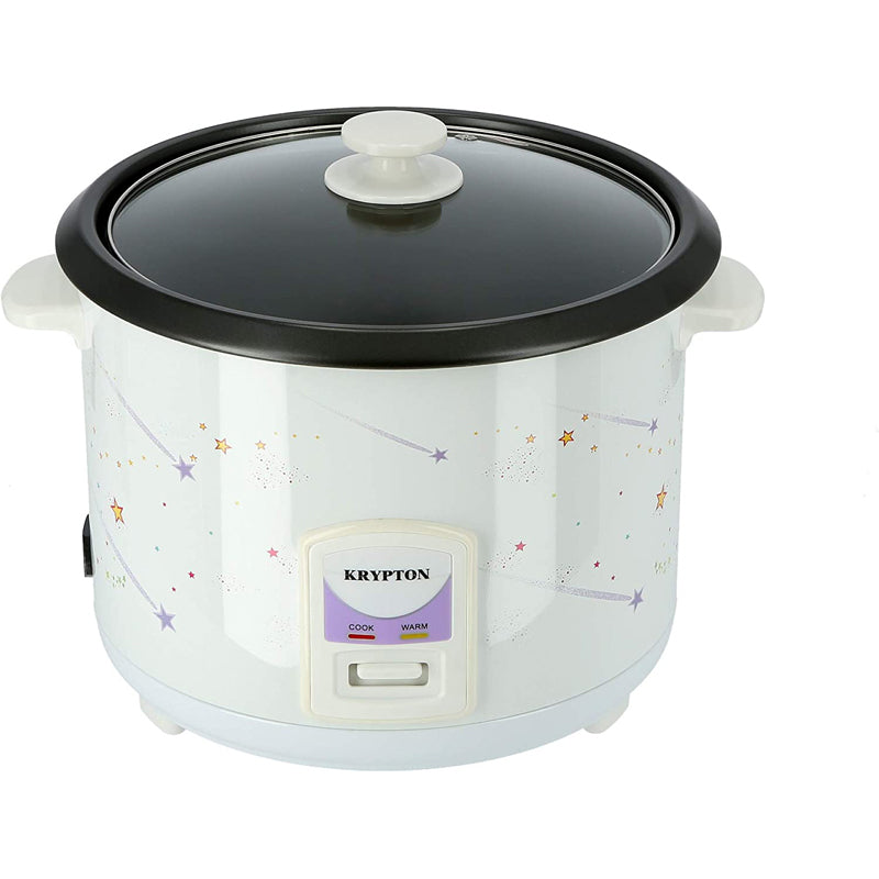 1000W 2.8L Rice Cooker With Steamer | Non-Stick Inner Pot, Automatic Cooking, Easy Cleaning, High-Temperature Protection, Krypton, Multicolour, Knrc6106"Min 1 year manufacturer warranty"