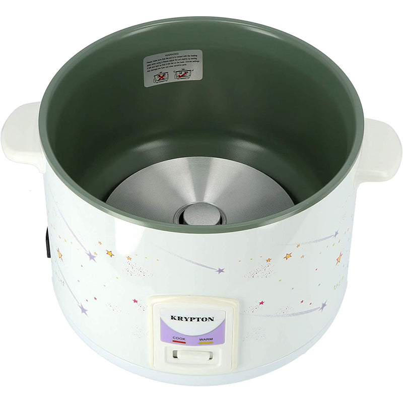 1000W 2.8L Rice Cooker With Steamer | Non-Stick Inner Pot, Automatic Cooking, Easy Cleaning, High-Temperature Protection, Krypton, Multicolour, Knrc6106"Min 1 year manufacturer warranty"