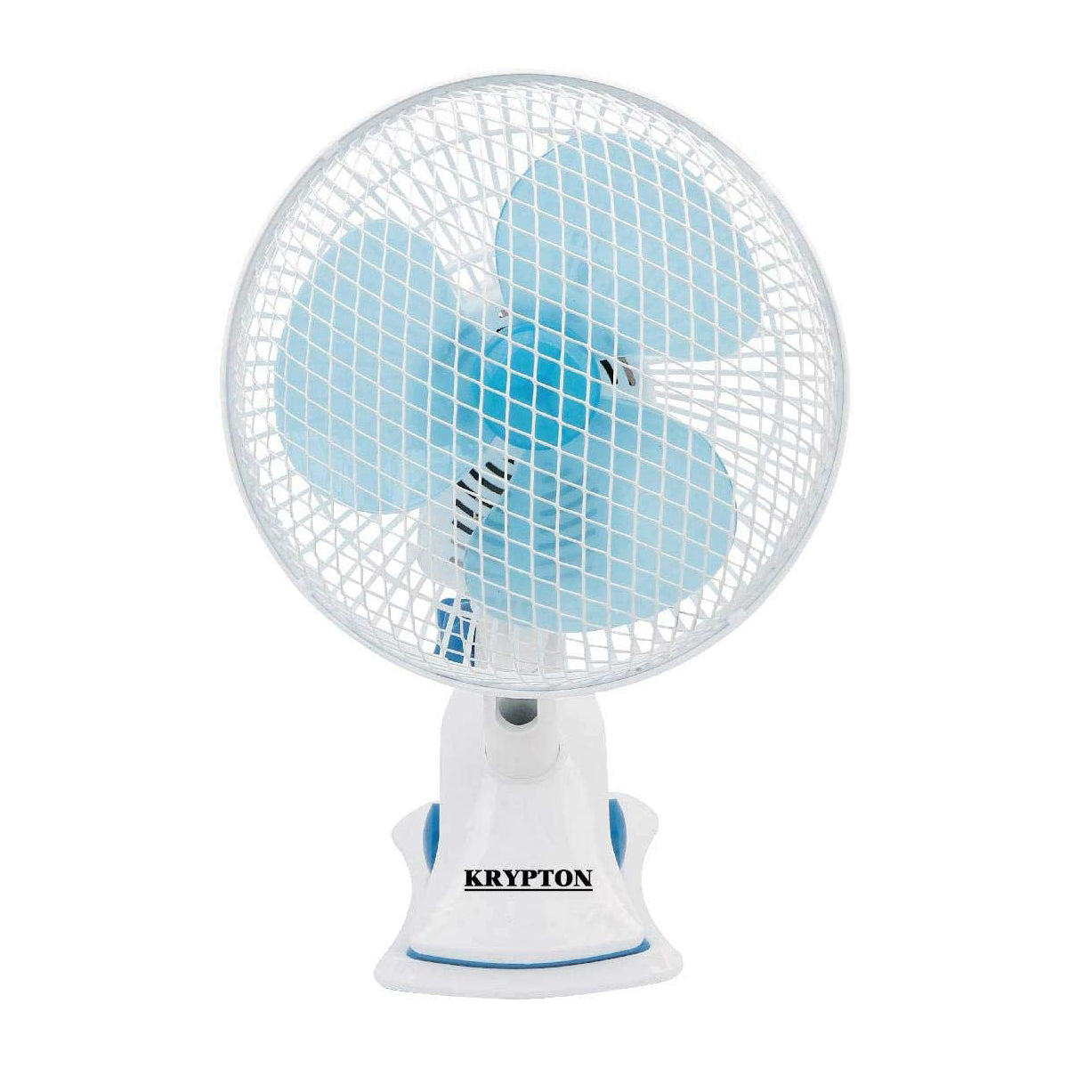 krypton-8-table-clip-fanKrypton 8-Inch Table Fan - 2 Speed Settings with Oscillating/Rotating and Static Feature - Electric Portable Desktop Cooling Fan for Desk Home or Office Use