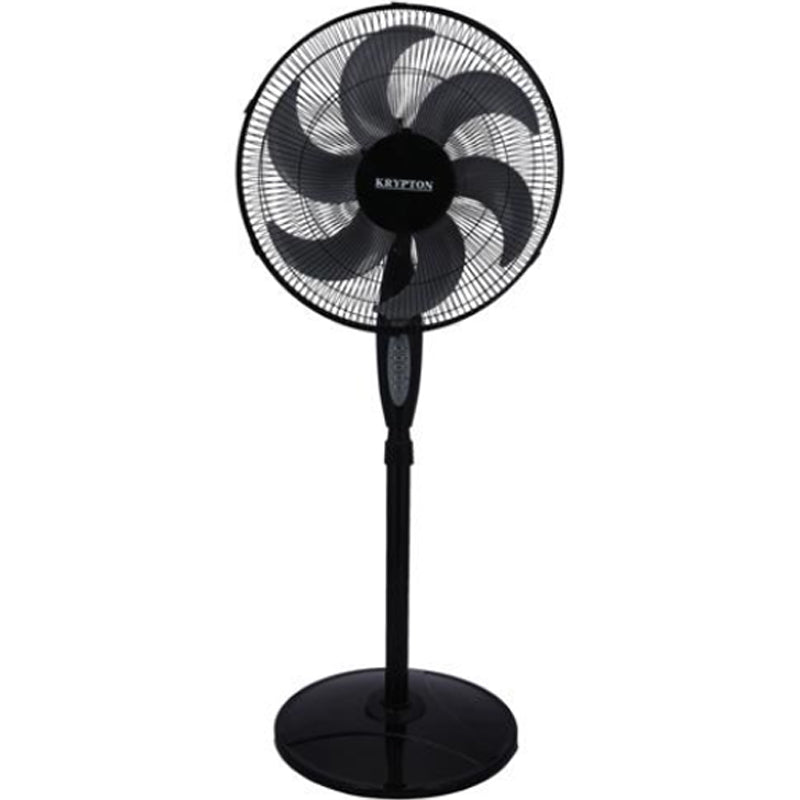 Krypton KNF6159 16Inch Stand Fan with Remote Control- Black