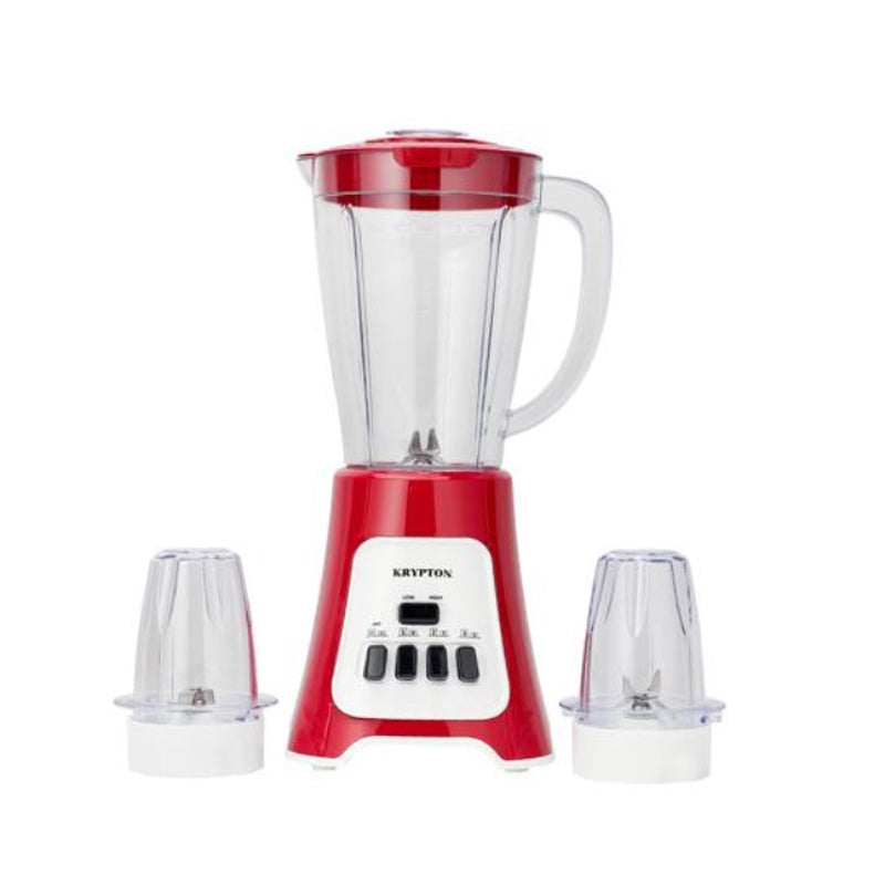 Krypton KNB6291 400Watts 6 Speed Selection 3-in-1 Blender - Red