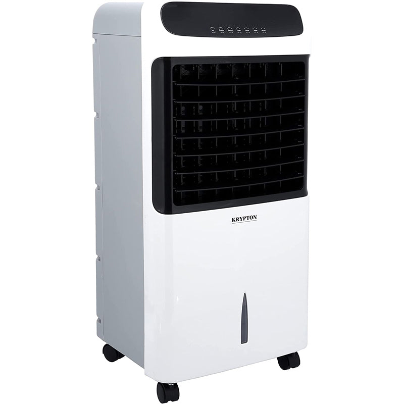 Krypton Digital Air Cooler, 10L Water Tank Capacity, KNAC6323 | Anion Function | Remote Control | Caster Wheels | Touch Panel | 0-12 Hours Cycle Timer | Two Ice Box