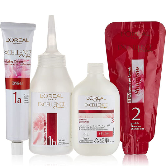 loreal-excellence-creme-6-1-dark-ash-blondeL'Oreal Paris Excellence Crème Permanent Hair Color, 6.1 Dark Ash Blonde