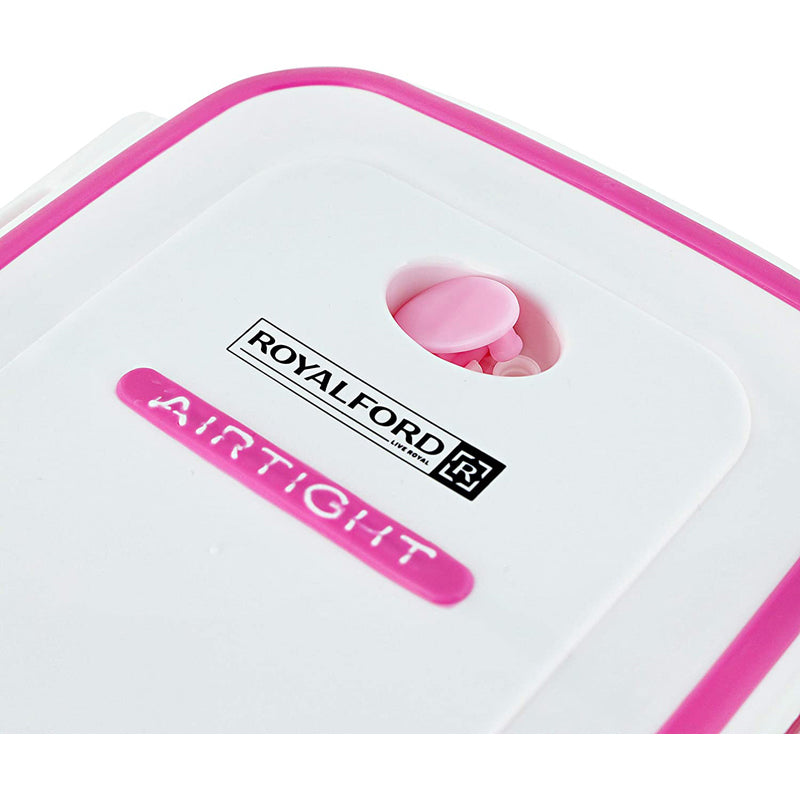 Royalford Air Tight Lunch Box Pink, Multi