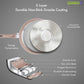 Royalford 24Cm Granite Coated Smart Frypan Beige, Rf9463Bge