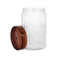 Royalford Rf10075 1000Ml Christy Clear Canister - Portable & Stackable Design | Transparent Body With Tight Lid | Perfect For Preserving Snacks, Chocolate Bars, Coffee Beans, Cookies, Cereals & More