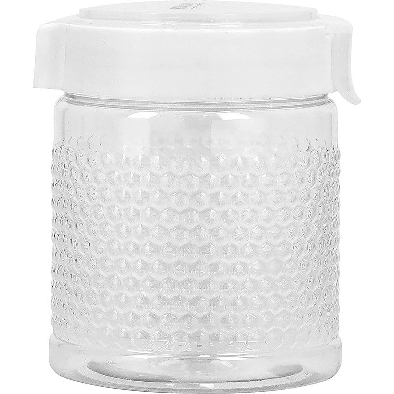 Royalford RF10082 Crystalia Round Canister 800ML - Portable & Stackable Design | Transparent Body with Tight Lid | Perfect for Preserving Snacks, Chocolate Bars, Cookies, Cereals & More