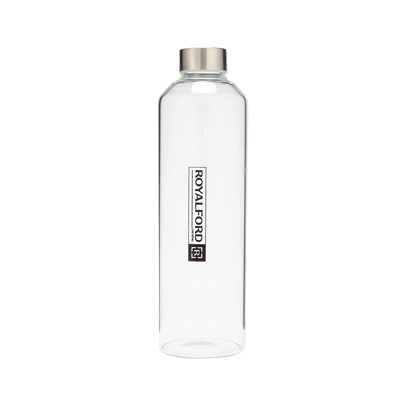 Royalford Water Bottle, 1000ml Borosilicate Glass Bottle, RF10434 | BPA-Free Portable & Leak-Resistant Bottle | Ideal for School, Home, Office, Travel, Sport, Gym