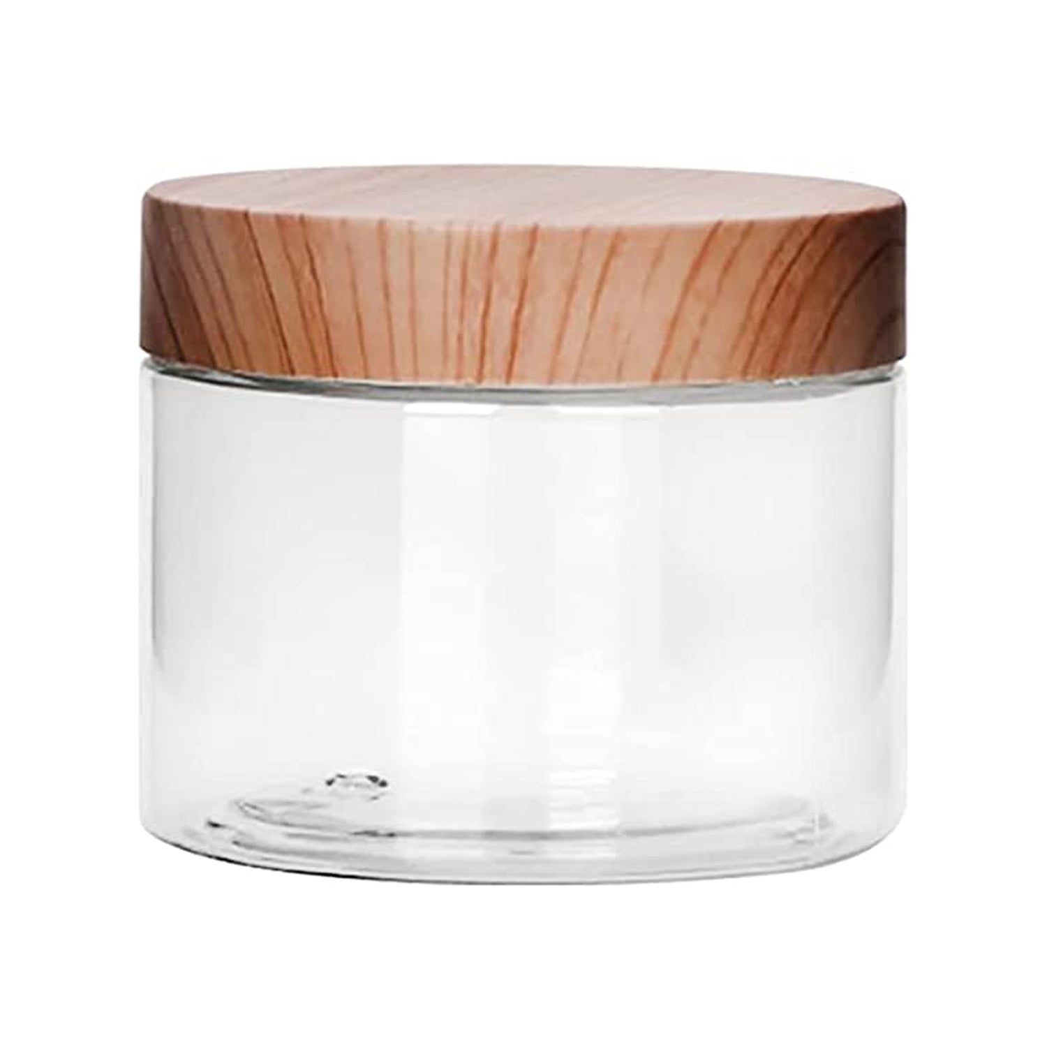 RoyalFord Round Air Tight PET Jar, 250ml Plastic Container, RF10505 Transparent Storage Jar BPA Free Container, Clear