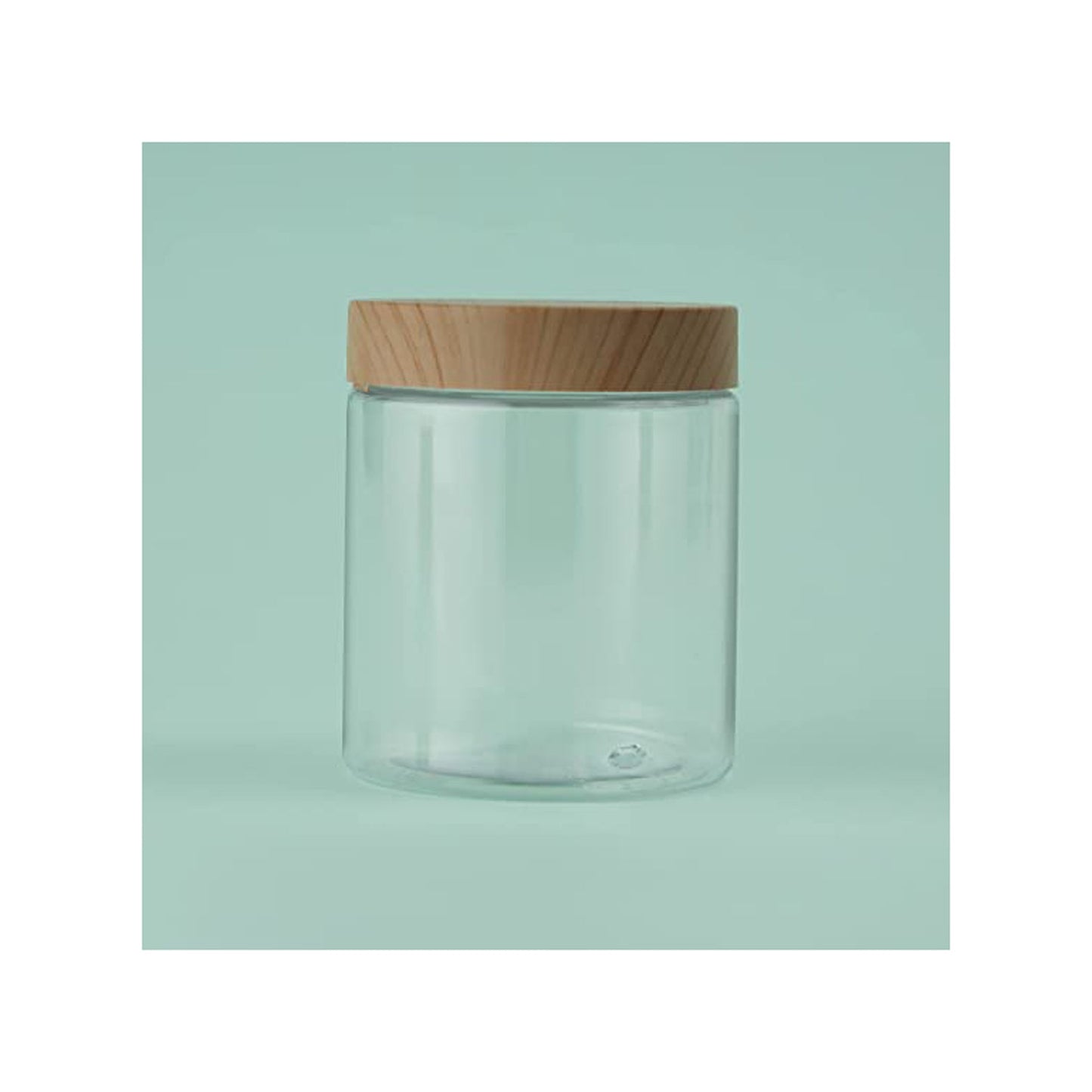 RoyalFord Round Air Tight PET Jar, 250ml Plastic Container, RF10505 Transparent Storage Jar BPA Free Container, Clear