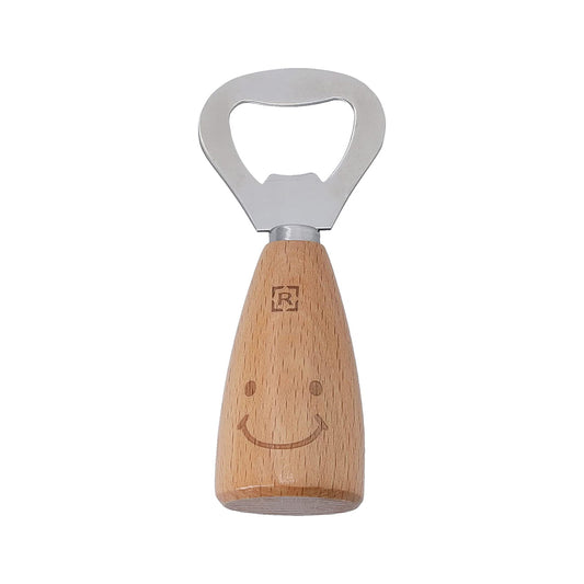 RoyalFord Bottle Opener, Stainless Steel, Wooden Handle, RF10667 Bar Bottle Opener Elegant Design Opener Multifunctional Use for Home, Restaurant, Pub, Multicolor