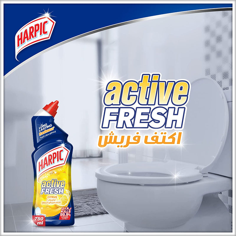 Harpic Citrus Active Fresh Toilet Cleaner, 750ml