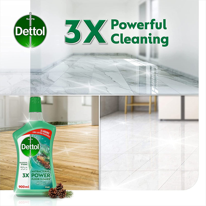 Dettol Pine Antibacterial Power Floor Cleaner 900ML