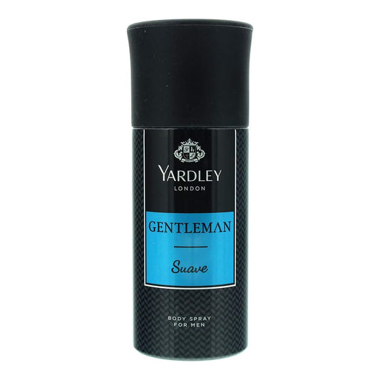 Yardley London Gentleman Suave Body Spray, For Chivalrous Man, Fragrance With Aromatic-Woody-Spicy Notes, 150 ml