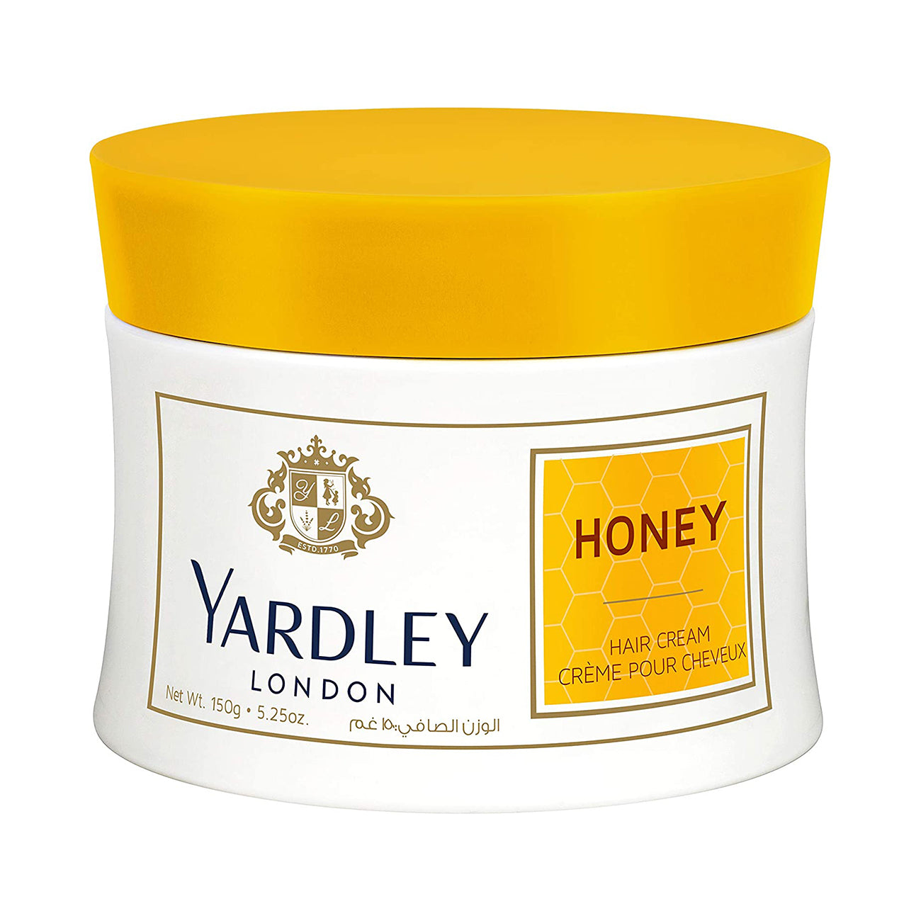 Yardley Honey Hair Cream, For Moisturising And Grooming All Day Long - 150 Gm