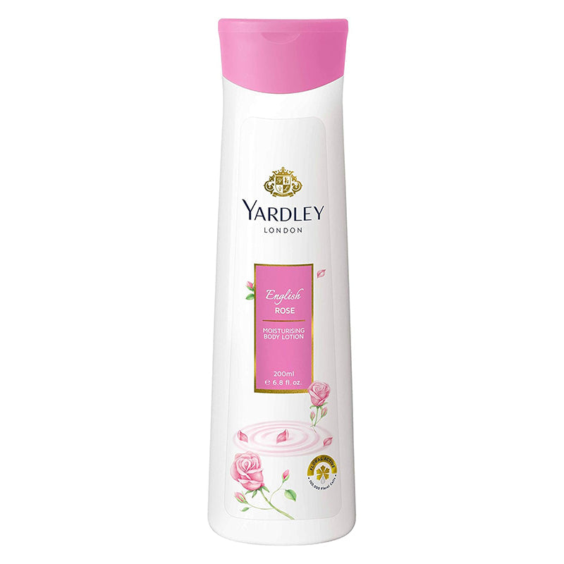 Yardley English Rose Body Lotion For Moisturizing, Natural Floral Extracts, Luxurious Creamy Range, For Fast Glowing Skin, 200 ML