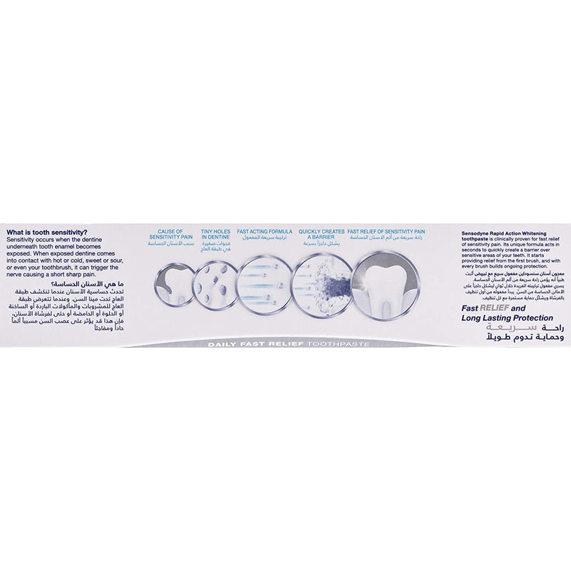 Sensodyne Rapid Action Whitening Toothpaste 75ml