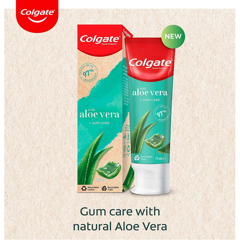 Colgate Naturals Toothpaste Aloe Vera & Green Tea, 75 ML