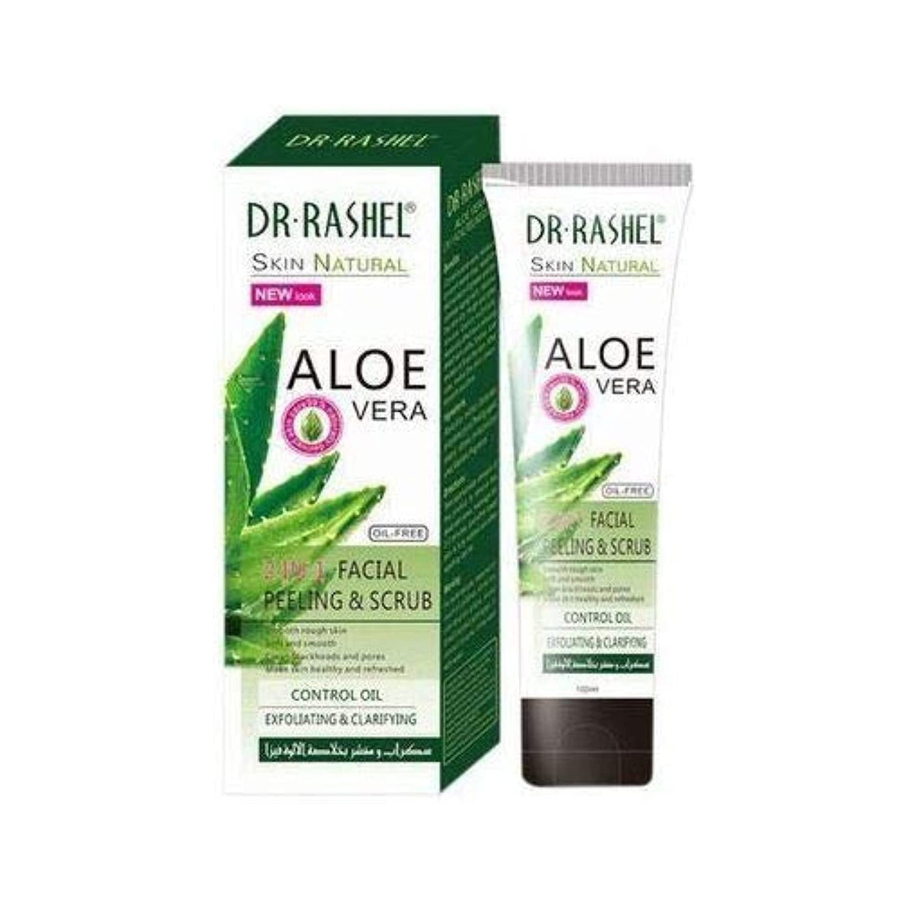 Dr. Rashel Aloe Vera Facial Peeling & Scrub Skin Natural 2 In 1 Oil ...