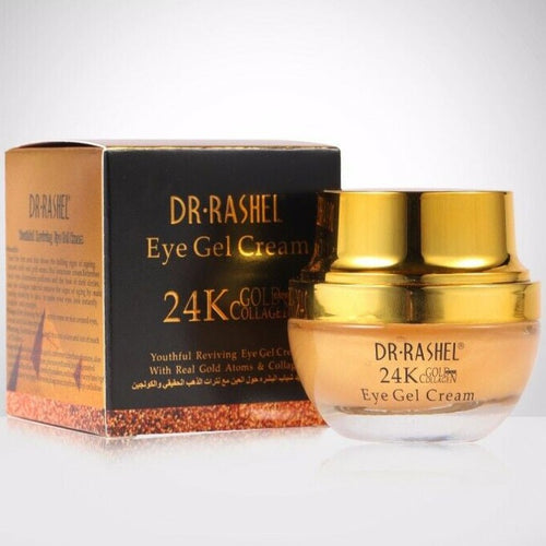Dr.Rashel Eye Gel Cream Remove Dark Circles Wrinkles Eye Bags 24 K Gold, 20 ml