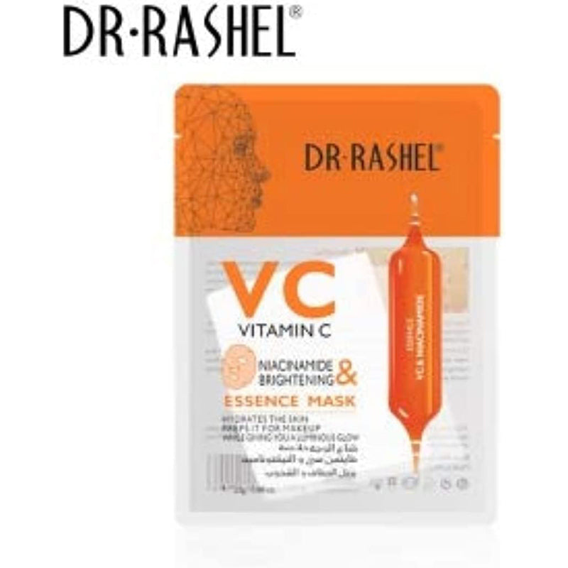Dr. Rashel VC Vitamin C Niacinamide & Brightening Essence Mask, 25g 5pcs