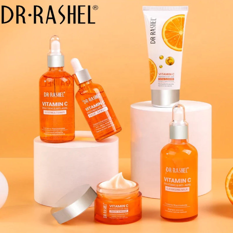 Dr. Rashel Vitamin C Brightening & Anti Aging Skin Care Series 5 Piece Set