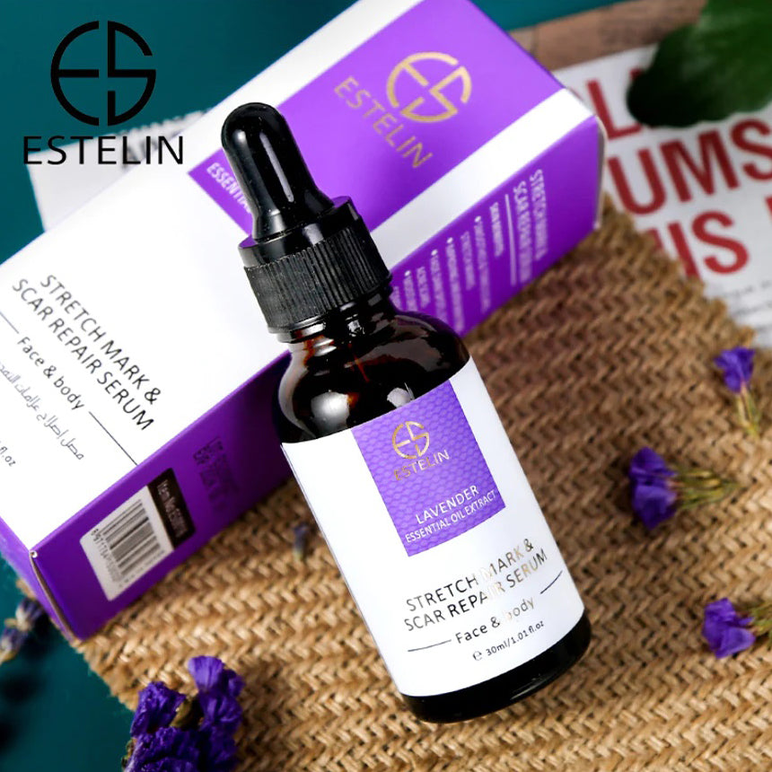 Estelin Lavender Essential Oil Extract Stretch Mark & Scar Repair Serum 30ml