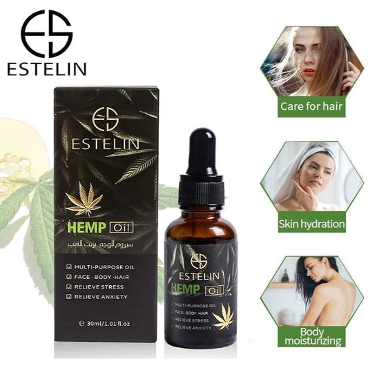 Estelin Hemp Oil For Face, Body & Hair 30ml