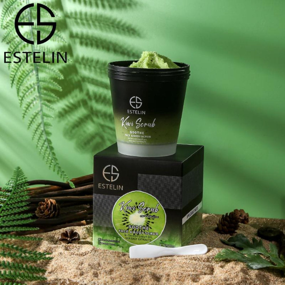 Estelin ES0034 Whitening Body and Face Scrub with Kiwi Extract 280gm