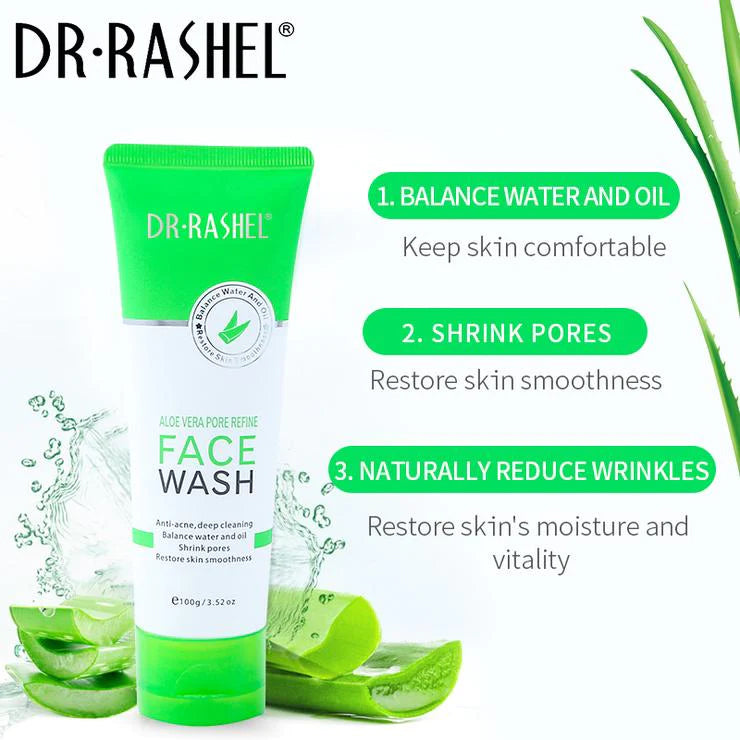 Dr.Rashel Aloe Vera Pore Refine Face Wash 100G